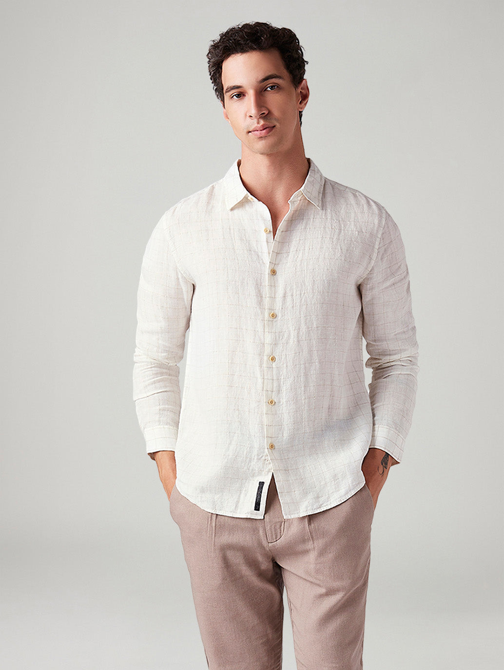 Men's Checkered Slim Fit Shirt