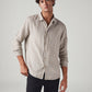 Men's Checkered Slim Fit Linen Shirt - Styleshot View