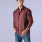 Men's Solid Slim Fit Linen Redloop Shirt - 53205eeb-1048-45ba-a8ab-b3e6c5fe2e9a View