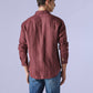 Men's Solid Slim Fit Linen Redloop Shirt - 2f25de4f-e599-41e8-9e32-26d670741459 View