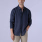 Men's Solid Slim Fit Linen Redloop Shirt - 8dfbb607-90eb-4e87-99bf-81f506db99ba View
