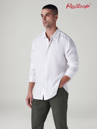 levi's Men's Solid Slim Fit Linen Redloop Shirt-picture-22