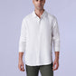 Men's Solid Slim Fit Linen Redloop Shirt - 9251cbe8-fd4f-4f1c-89d6-579396c7895f View