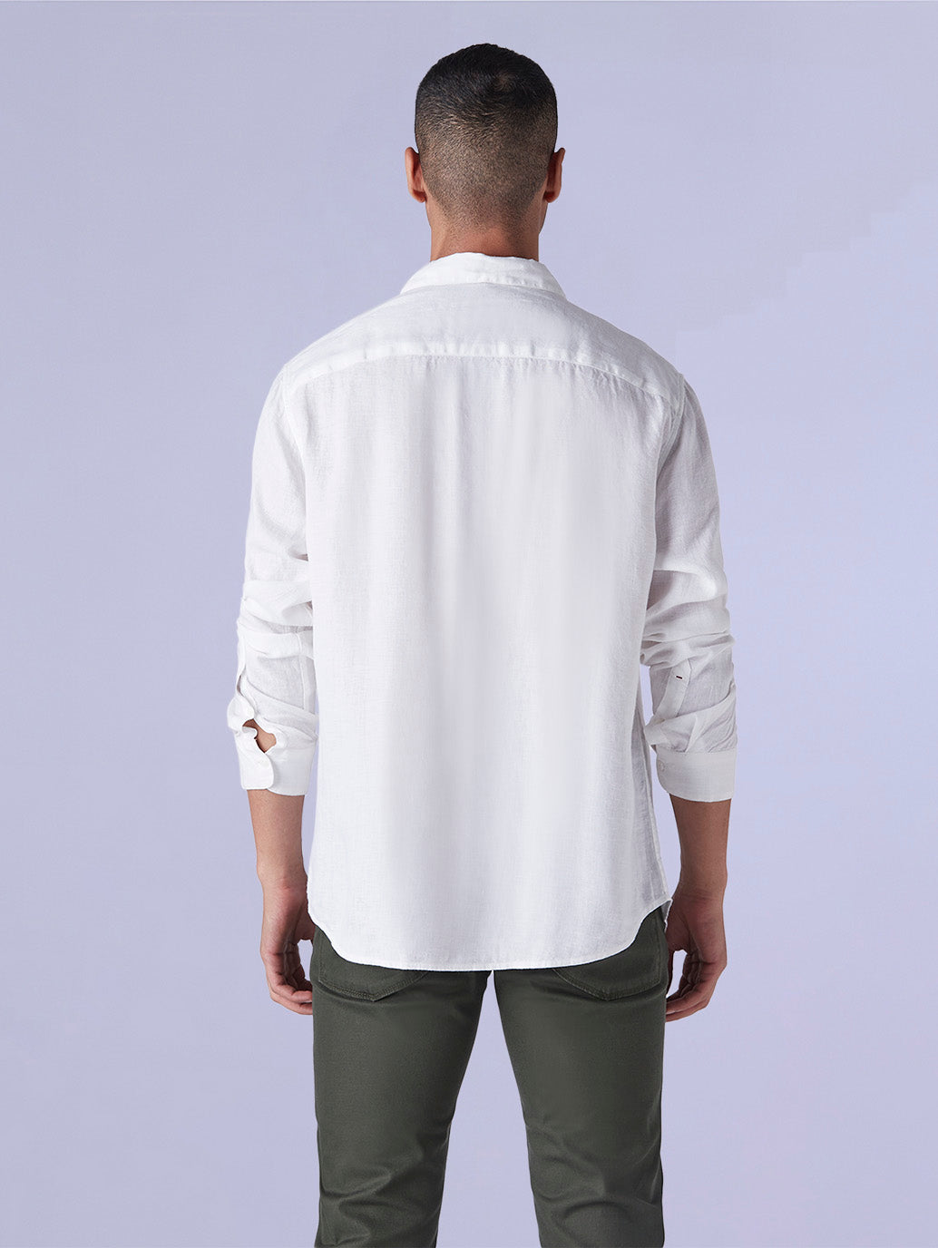 Men's Solid Slim Fit Linen Redloop Shirt - 72fa9afa-9af9-4c0d-aa67-da10b90d4947 View