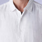 Men's Solid Slim Fit Linen Redloop Shirt - 63f04d28-0e4d-4358-87aa-31329456b5ab View
