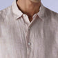 Men's Solid Slim Fit Redloop Linen Shirt - 3e0beeea-6ebb-4be4-b99e-13d3c08e30b7 View
