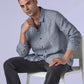 Men's Redloop Solid Slim Fit Linen Shirt - 58a21cac-e918-4798-82e4-1afd6712d3f6 View