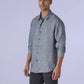 Men's Redloop Solid Slim Fit Linen Shirt - 74ce1c25-ea2c-46c2-8e8b-f81eb59da8f3 View
