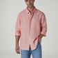 Men's Solid Slim Fit Linen Redloop Shirt - Styleshot View
