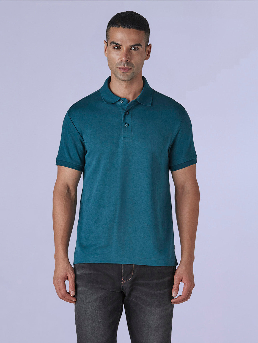 Men's Redloop Solid Slim Fit Interlock Polo T-shirt - 23c8dfa7-c9d9-49fd-98f9-d3d79616a16a View