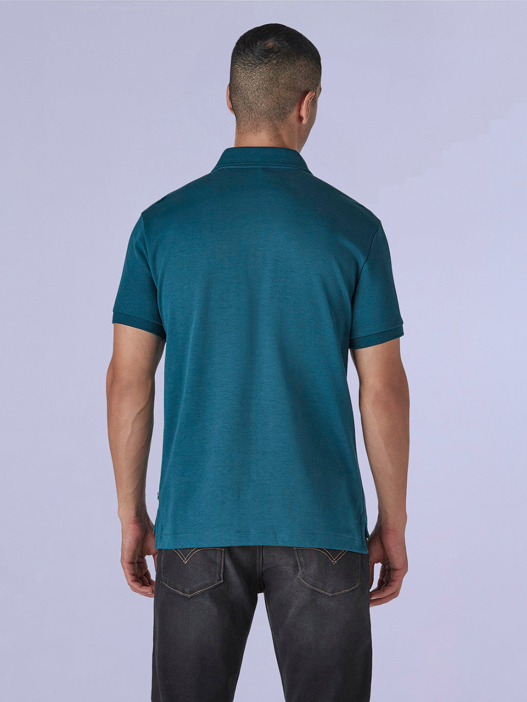 Men's Redloop Solid Slim Fit Interlock Polo T-shirt - 434ffd2a-763b-4853-8f77-01c881ead769 View