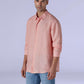 Men's Solid Slim Fit Linen Redloop Shirt - d266e0fa-acbf-43e8-990b-bf02163a1536 View