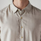 Men's Striped Slim Fit Linen Shirt - Detail View
