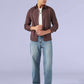 Men's Checkered Slim Fit Redloop Shirt - Full View