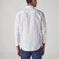 Men's Striped Slim Fit Dobby Redloop Shirt - Back View