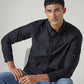 Men's Striped Slim Fit Redloop Dobby Shirt - Styleshot View