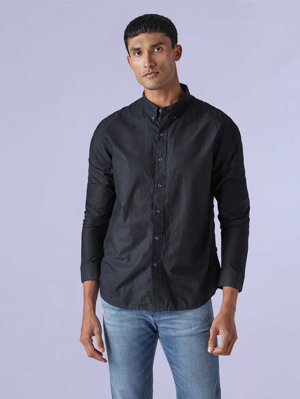 Men's Striped Slim Fit Redloop Dobby Shirt - aaff7c6a-6a10-441e-834c-0e1275a25d92 View