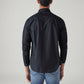 Men's Striped Slim Fit Redloop Dobby Shirt - Back View