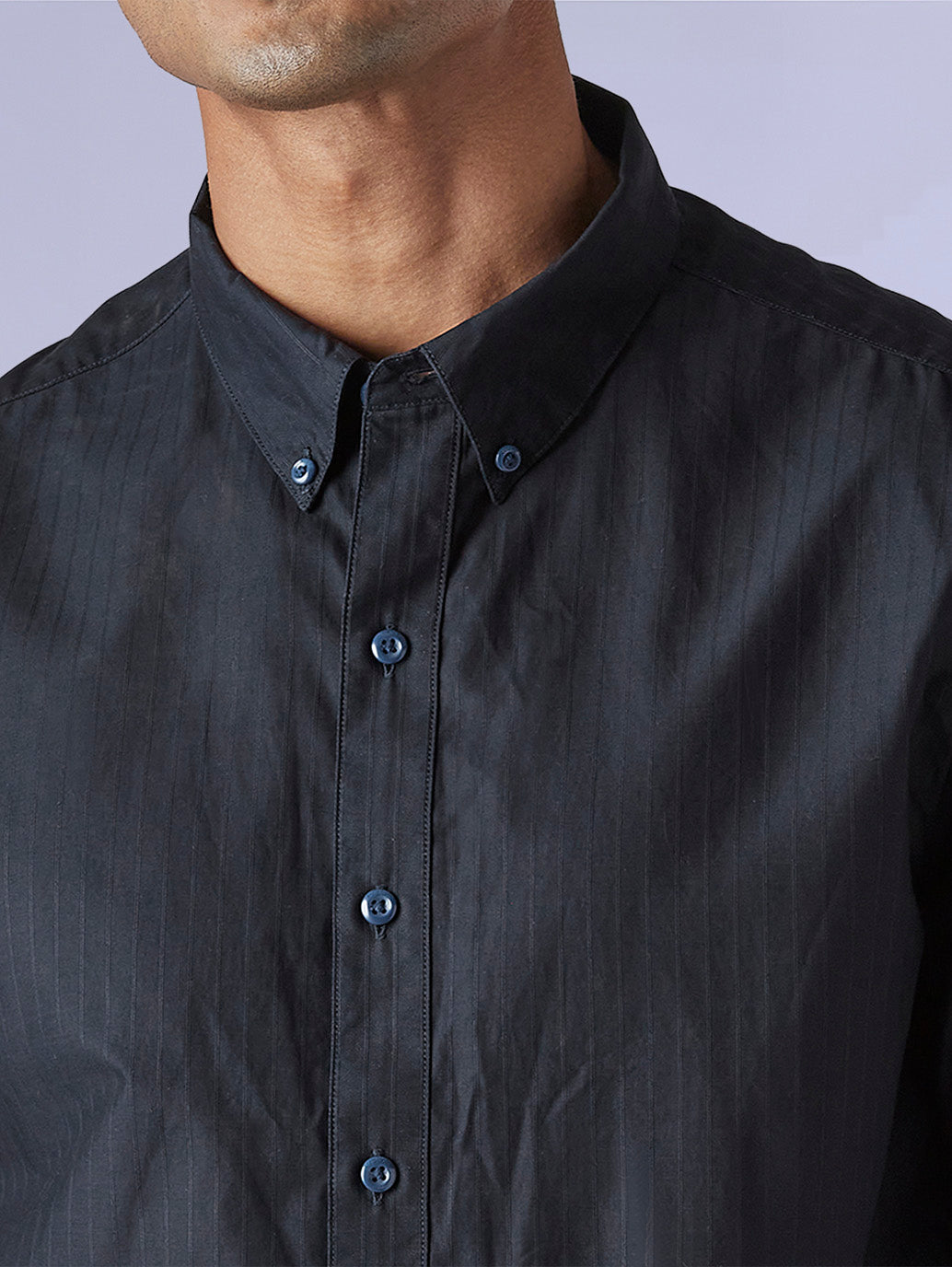 Men's Striped Slim Fit Redloop Dobby Shirt - 78f5e3ba-7df9-4325-8a1e-86b6f96afd52 View