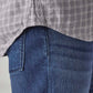Men's Redloop Checkered Slim Fit Linen Shirt - Detail View