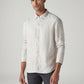 Men's Redloop Striped Slim Fit Linen Shirt - Front View