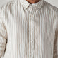 Men's Redloop Striped Slim Fit Linen Shirt - 20 View