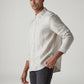 Men's Redloop Striped Slim Fit Linen Shirt - Side View