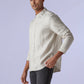 Men's Redloop Striped Slim Fit Linen Shirt - 98b8373a-c7d6-4168-a210-cce23a703298 View