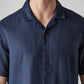 Men's Solid Loose Fit Resort Collar Redloop Shirt - 20 View