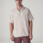 Men's Solid Loose Fit Resort Collar Redloop Shirt - 20 View