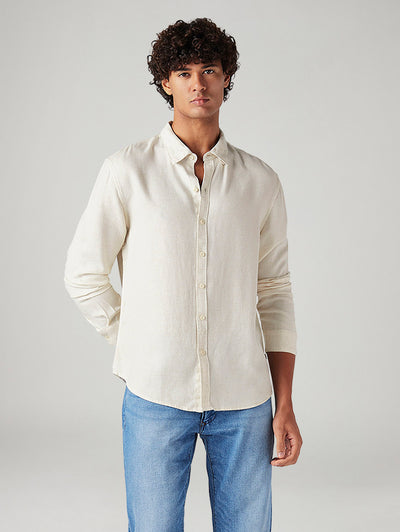 levi's Men's Solid Slim Fit Linen Shirt-picture-29