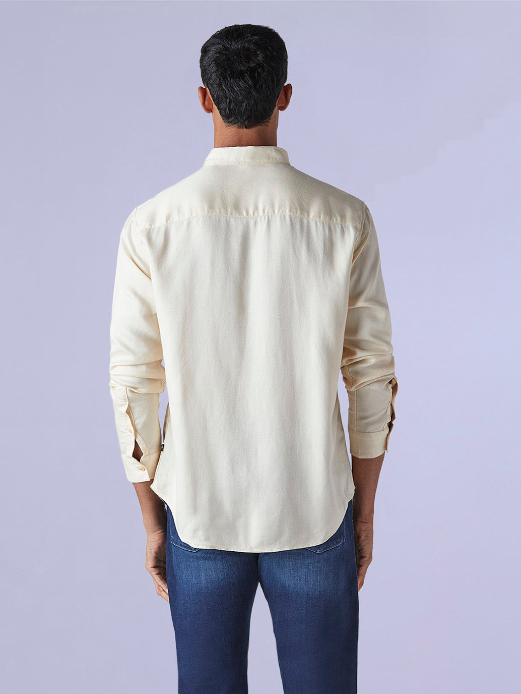 Men's Redloop Solid Slim Fit Linen Shirt - 17581a57-f680-47f1-a40b-6c99189c09b4 View
