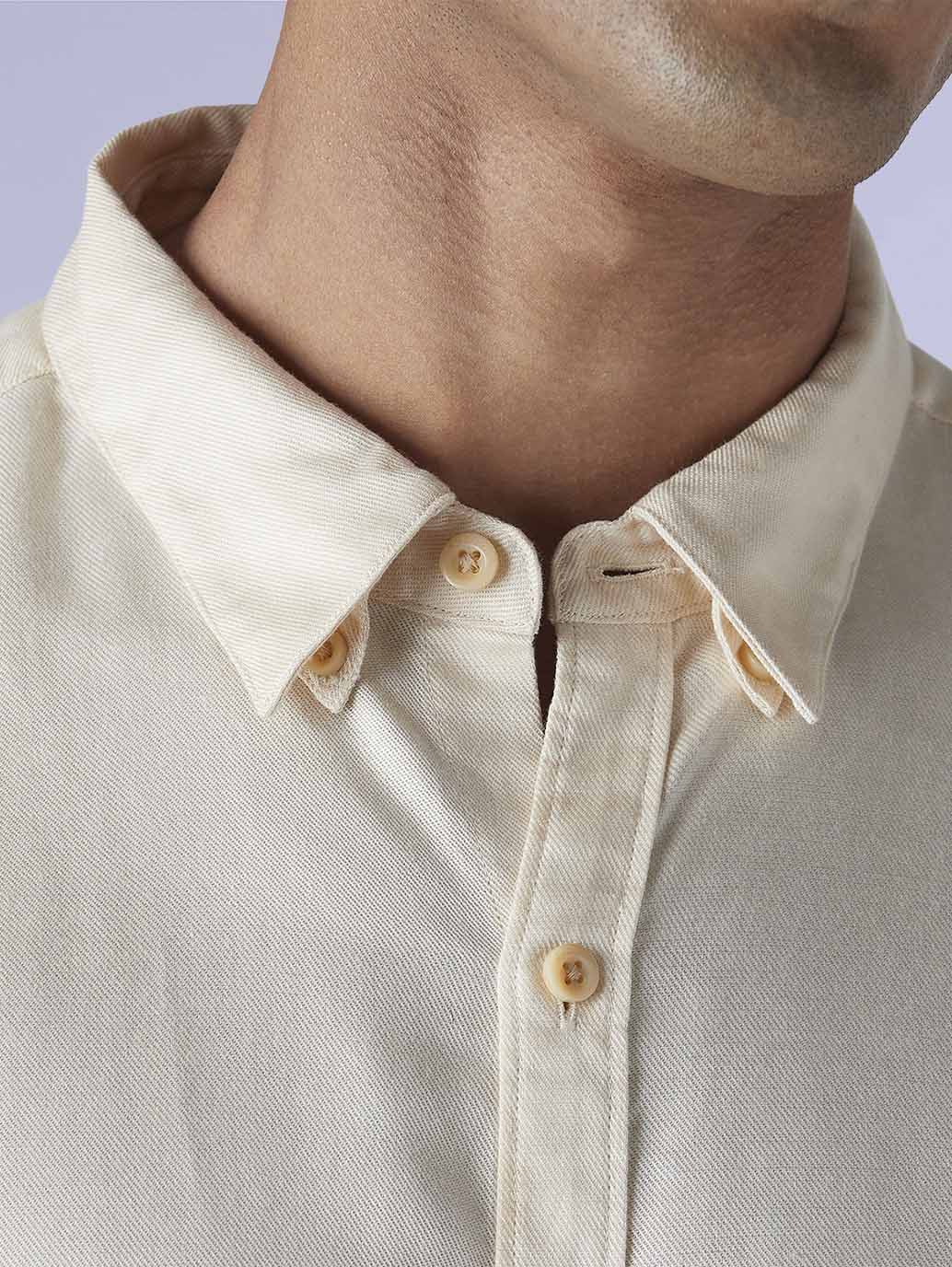 Men's Redloop Solid Slim Fit Linen Shirt - 5baeb4f6-21ba-4a0d-b488-9de68ca2ef36 View
