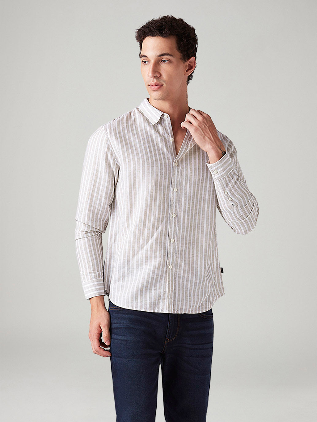 Men's Striped Slim Fit Shirt