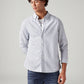 Men's Striped Slim Fit Linen Shirt - Styleshot View