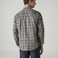 Men's Checkered Slim Fit Redloop Shirt - Back View