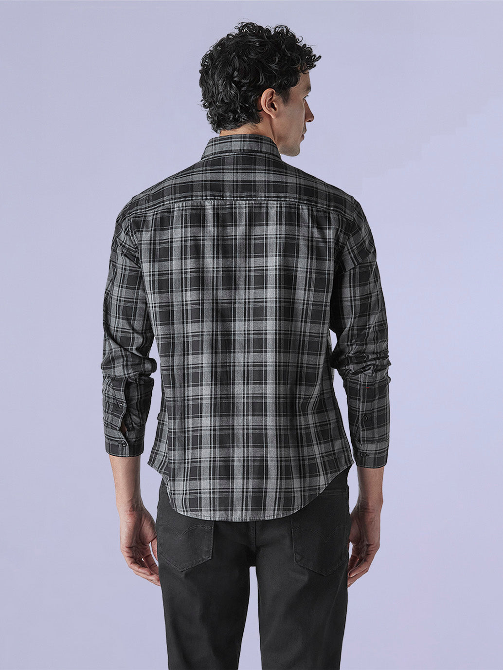 Men's Checkered Slim Fit Redloop Shirt - ad343770-f555-47d1-a5a1-db856ee93181 View