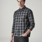 Men's Checkered Slim Fit Redloop Shirt - Side View