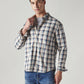 Men's Checkered Slim Fit Redloop Shirt - Styleshot View