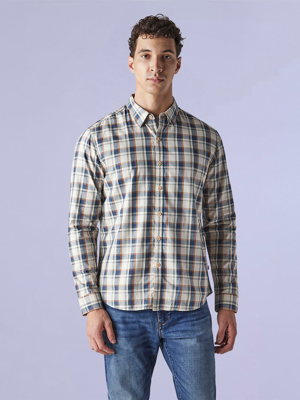 Men's Checkered Slim Fit Redloop Shirt - 41451f95-c93c-4655-947d-6a58646c918e View