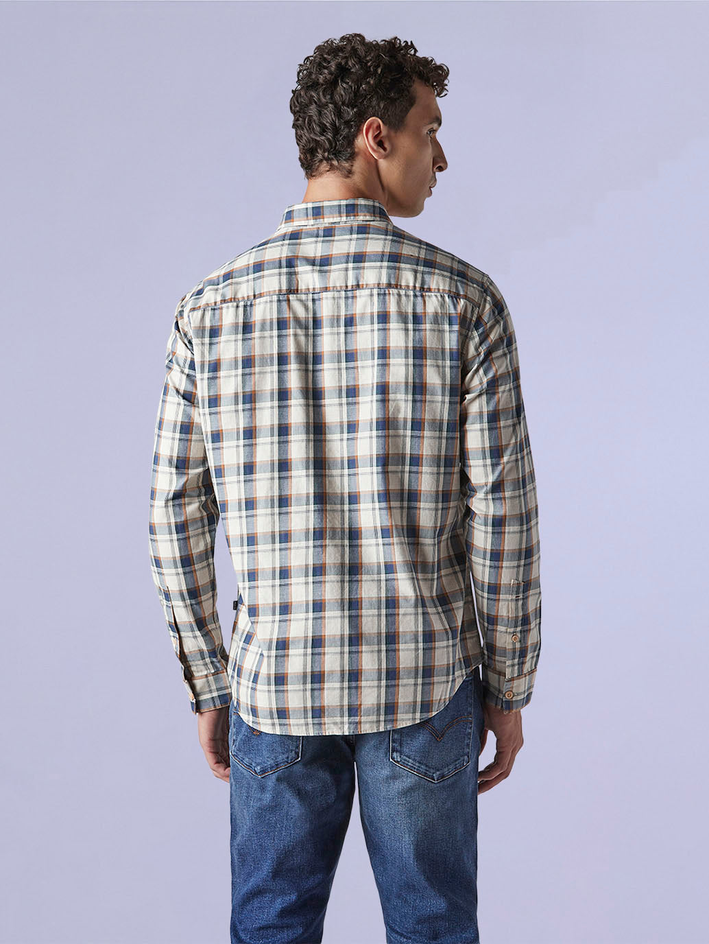 Men's Checkered Slim Fit Redloop Shirt - 98084915-4caa-406f-9189-35194fdcbb5a View