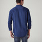 Men's Solid Slim Fit Shirt - Back View