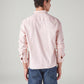 Men's Solid Slim Fit Linen Shirt - Back View