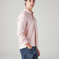 Men's Solid Slim Fit Linen Shirt - Side View