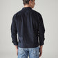 Men's Solid Slim Fit Corduroy Redloop Shirt - Back View