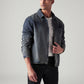 Men's Solid Relaxed Fit Jacket - Styleshot View