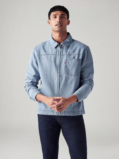 Men's Solid Relaxed Fit Jacket