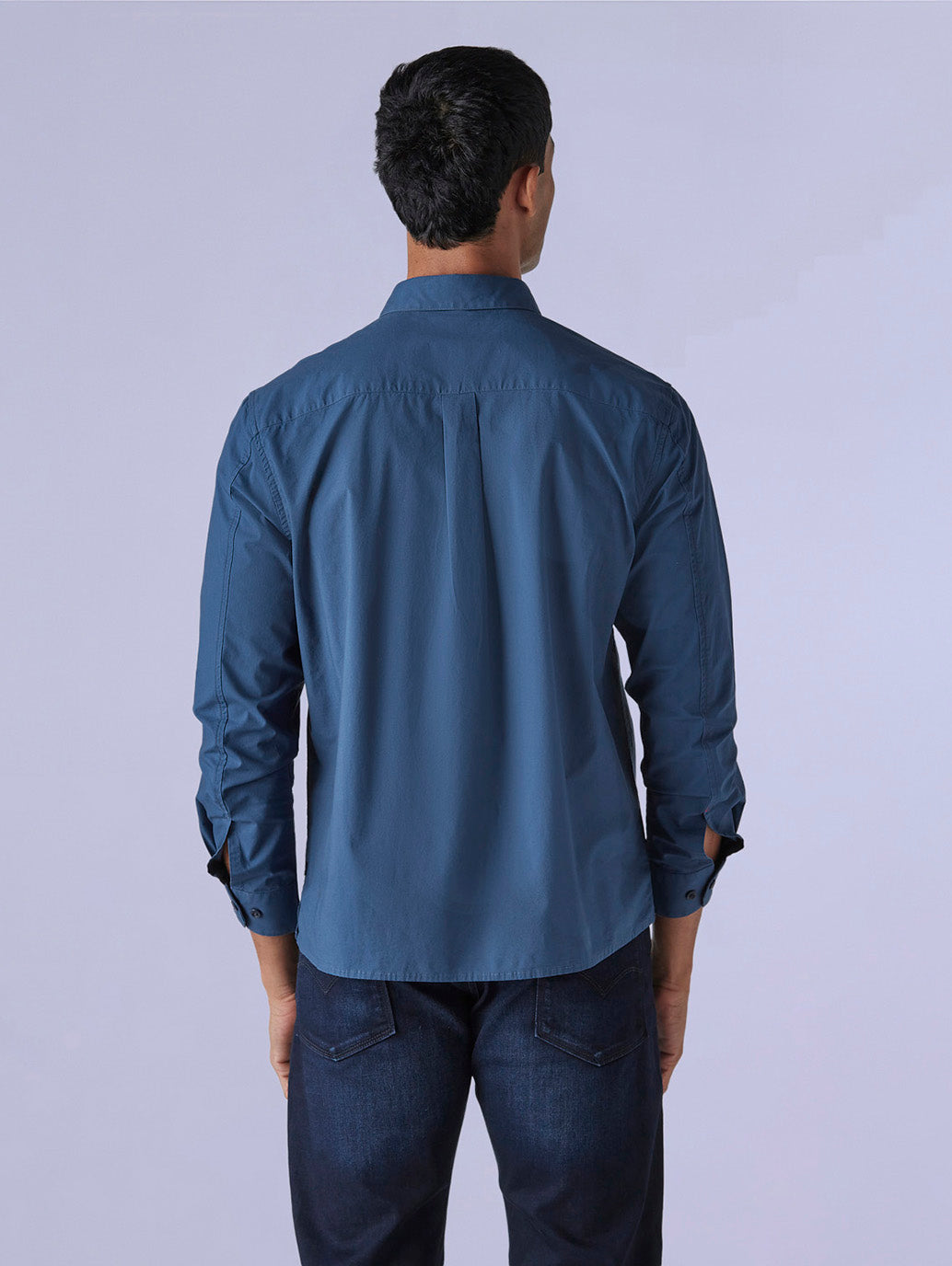 Men's Solid Slim Fit Redloop Poplin Shirt - edbef9ae-1157-42ac-bfa2-1e9c0e5f9429 View