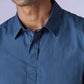 Men's Solid Slim Fit Redloop Poplin Shirt - Detail View