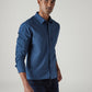 Men's Solid Slim Fit Redloop Poplin Shirt - Side View